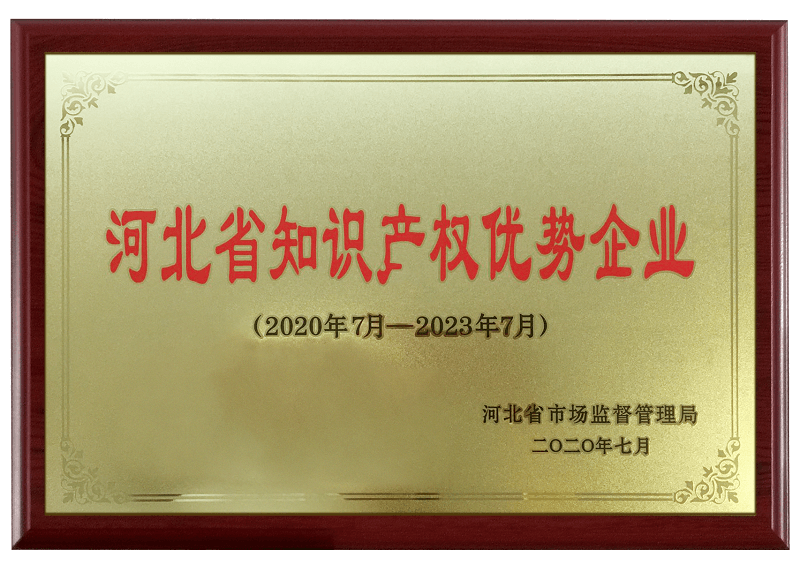 河北省知識產(chǎn)權優(yōu)勢企業(yè)