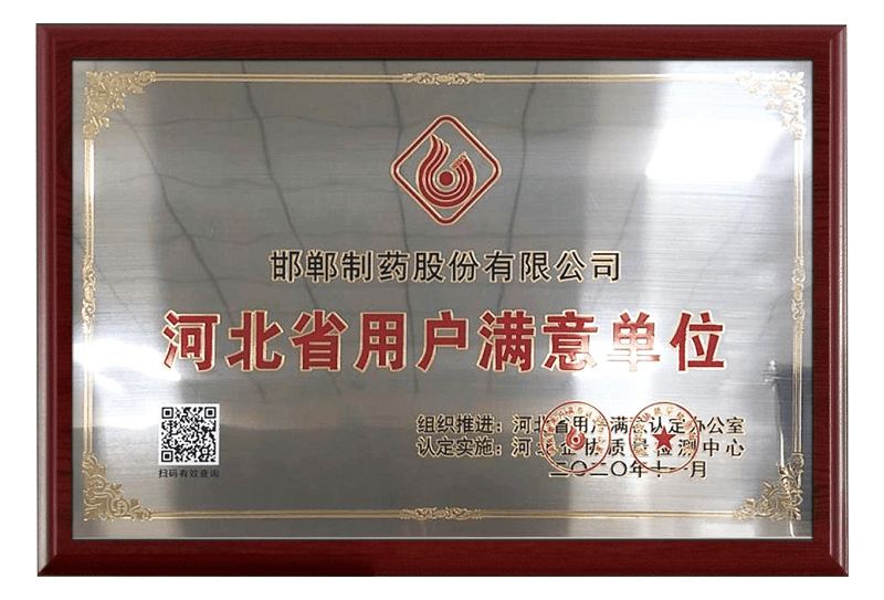 2020年河北省用戶滿意單位